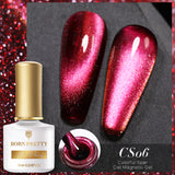 Reflective Glitter Cat Magnetic Gel Nail Polish  Gel Silver Purple Soak Off UV Gel Varnish Rainbow Gel