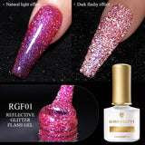 Reflective Glitter Cat Magnetic Gel Nail Polish  Gel Silver Purple Soak Off UV Gel Varnish Rainbow Gel