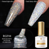 Reflective Glitter Cat Magnetic Gel Nail Polish  Gel Silver Purple Soak Off UV Gel Varnish Rainbow Gel