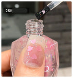 45 Color Quick Dry Waterproof Glitter Pink Nail Polish