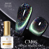 Reflective Glitter Cat Magnetic Gel Nail Polish  Gel Silver Purple Soak Off UV Gel Varnish Rainbow Gel