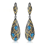 Vintage Bohemia Resin Dangle Earrings for Women Beach Party Jewelry Accessories Ethnic Tribal Hook Earring Charm Gift