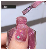 45 Color Quick Dry Waterproof Glitter Pink Nail Polish