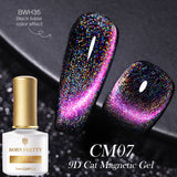 Reflective Glitter Cat Magnetic Gel Nail Polish  Gel Silver Purple Soak Off UV Gel Varnish Rainbow Gel