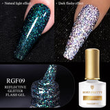 Reflective Glitter Cat Magnetic Gel Nail Polish  Gel Silver Purple Soak Off UV Gel Varnish Rainbow Gel