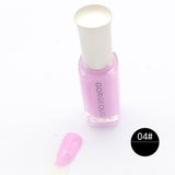 10ML Candy Color Nail Polish  Translucent Jelly Non-toxic Nail Polish  Long Lasting Non-peelable Women Nail Gel Polish 12 colors