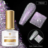 Reflective Glitter Cat Magnetic Gel Nail Polish  Gel Silver Purple Soak Off UV Gel Varnish Rainbow Gel