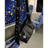 MAYTRENDS  -  Punk Women Shoulder Bags Fashion  New Trend Moto Style Crossbody Bolsa Feminina Individuality Street Messenger Bag