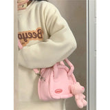 Maytrends  Sweet Cute Handbags for Women Fluffy Soft Clouds Casual Crossbody Bag Harajuku  Style Summer New Fashion Shoulder Bag