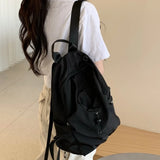 Maytrends New Korean Fashion Ins Backpack Simple All Match Women Casual Preppy Schoolbag Vintage Y2k Aesthetic Backpacks for Students