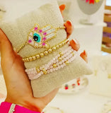 Heart happy face Bracelets Spiritual Jewellery Handmade Miyuki Jewelry for Women Crystal Armband Fashion Accessories