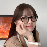 Maytrends Korea Small Round Glasses Frame Girl Ins No Makeup Plain Glasses Men Eyewear Cute Decorative Computer Glasses