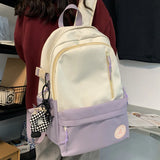 Maytrends  -   College Student Ladies Cute Backpack Large Women Female Harajuku School Bags Book Kawaii Backpack Nylon Girl Trendy Bag Fashion