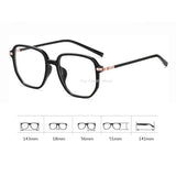 Maytrends Korea Artistic Big Glasses Frame Women Lovely INS No Makeup Plain Glasses Men Eyewear Cute Decorative Computer Glasses