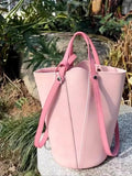 MAYTRENDS  -  Women Shopping Basket Large Capacity Bucket Bag New Contrast Color Tote Bag Commuter Fashion Shoulder Crossbody Bags Handb