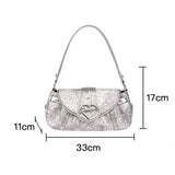 MAYTRENDS  -  Leopard Printed Y2k Shoulder Bags High Quality Streetwear Crossbody Bags Rivet Decor Punk Underarm Bags Fashion Bags For Women