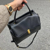 Fashion Personality Solid Top-Handle Bag 2024 All Match Office Lady Women's Handbags Y2k Trendy Japanese Shoulder Crossbody Bags