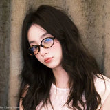 Maytrends Korea Retro Oval Glasses Frame Women Lovely Ins No Makeup Plain Glasses Men Eyewear Cute Decorative Computer Glasses