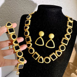 MAYTRENDS  -  vintage necklace earrings bracelet set