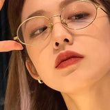 Maytrends Korea Pure Desire Glasses Frame Women No Makeup Star Style Glasses Men Contrasting Cute Decorative Glasses