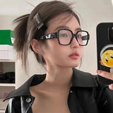 Maytrends Korea Retro Thick Glasses Frame Women Lovely INS No Makeup Plain Glasses Men Eyewear Cute Decorative Computer Glasses