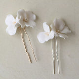 Handmade Freshwater Pearls Ceram Flower Bridal Hair Pin Set Wedding Hair Sticker Hair Accessories Women Hair Jewelry