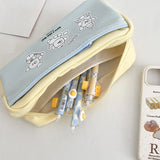 MAYTRENDS  -  Japanese Ins Large Capacity Color-matching Niche Pencil Case Pencil Stationery Case  Kawaii Bag