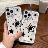 INS Korean Cute Y2K Star Phone Case For iPhone 12 Case iPhone 13 11 14 15 Pro Max 7 8 Plus XS X XR SE Cartoon Shockproof Cover