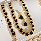 MAYTRENDS  -  vintage necklace earrings bracelet set