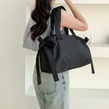 MAYTRENDS  -  Niche Design Tote Bag Nylon Leisure Commuting Travel Bag Korean New Product Storage Portable Shoulder Bag