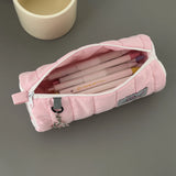 Maytrends Cute Pink Pencil Case Kawaii Soft Pen Storage Bag Cosmetic Pouch Cartoon Large Capacity Student Stationery School Supplies