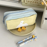 MAYTRENDS  -  Japanese Ins Large Capacity Color-matching Niche Pencil Case Pencil Stationery Case  Kawaii Bag