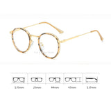 Maytrends Korean Round Alloy Glasses Frame Women Lovely Ins No Makeup Plain Glasses Men Eyewear Cute Decorative Computer Glasses