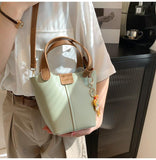 MAYTRENDS  - Top Handle Bucket Bag