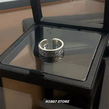 MAYTRENDS  - Adjustable Dragon Pattern Hip-hop Ring