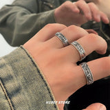 MAYTRENDS  - Adjustable Dragon Pattern Hip-hop Ring