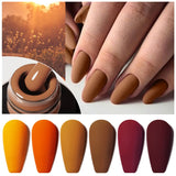 Maytrends 6Pcs/Set Gel Nail Polish Popular Colors In Autumn Semi Permanent Soak Off UV LED Nail Art Gels Nail Gel Polish