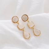 Maytrends Fashion Resin Long Drop Earrings for Women Trendy Simple Geometric Acrylic Pendant Dangle Earring Statement Jewelry