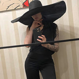 Maytrends foldable women oversized hat 70cm diameter large brim summer sun beach hats wholesale