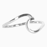 Maytrends 316L Stainless Steel Wave Ring For Women Gifts Minimalist Dainty Rays Texture Circle Rings Jewelry Wholesale/Dropshipping