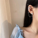 New Non-Piercing Crystal Leaves Ear Clips Leaf Ear Cuff For Women Fashion Gold Silver Color Cubic Zirconia Clip Earrings Jewelry