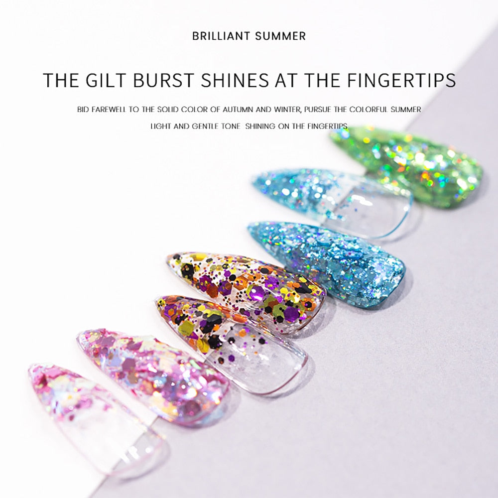 Glitter Sequins Nail Gel