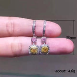 Bright Cubic Zirconia Dangle Earrings Fashion Wedding Accessories for Women New Arrival Ear Girl Jewelry Hanging Earrings