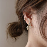 Fashion women's Swing Earrings Star Rubber Chain Earrings Fashion Women's long pendant women's simple jewelry