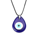 Maytrends 1PC Blue Glass 30mm Evil Eye Pendants Necklace For Women Men Turkey Evil Eyes Lucky Necklace Choker Jewelry Accessories