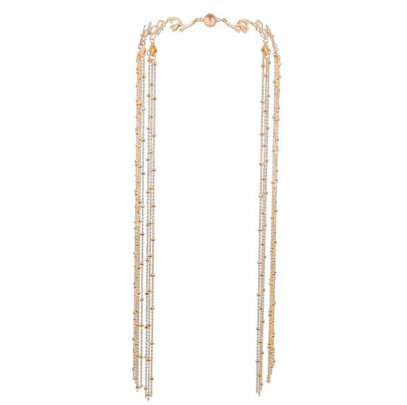 Maytrends Luxury Wedding Headpiece Gold Color Bridal Head Chain Tiara Hair Jewelry for Women Rhinestone Forehead Headband Accessories Gift