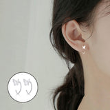 Hot Trendy Square Earrings Irregular Stud Earrings New Exaggerated Cold Wind Fashion Earring for Women Statement  Accessories