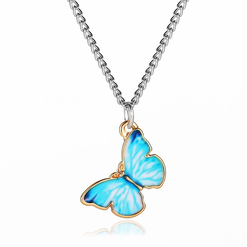 Maytrends Bohemian Butterfly Necklace For Women Clavicle Choker Chain Fashion collares Jewelry Female Accessories