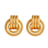 Maytrends Fashion Statement Earrings Round Geometric Earrings For Women Hanging Dangle Earrings Drop Earring Modern Jewelry