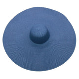 Maytrends foldable women oversized hat 70cm diameter large brim summer sun beach hats wholesale